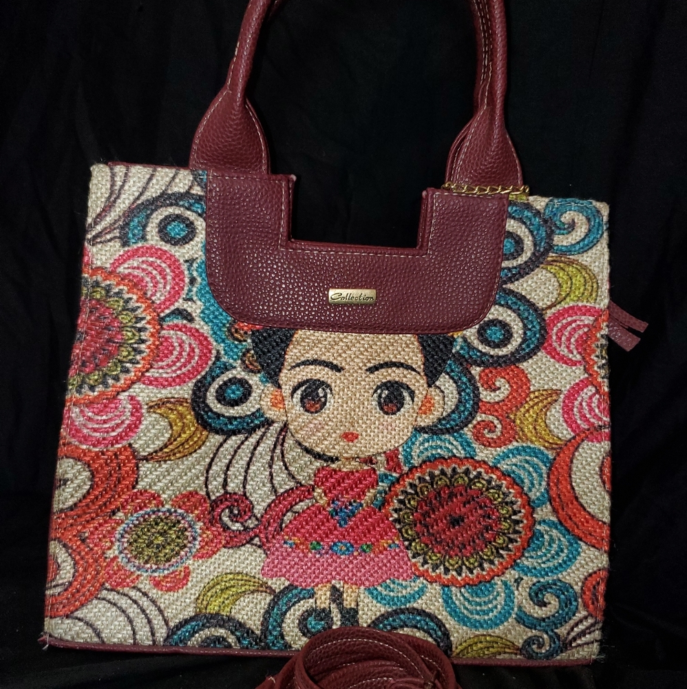 Frida Kahlo Satchel with 48in strap